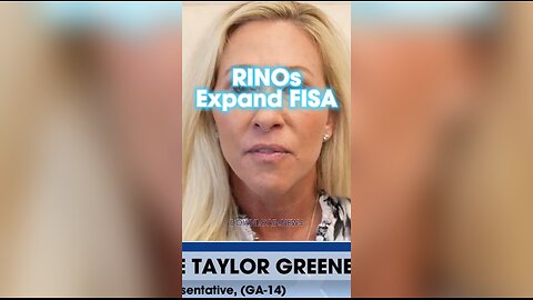 Steve Bannon & Marjorie Taylor Greene: RINOs Like Mike Turner Want To Expand FISA - 4/12/24