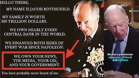 Lord Jacob Rothschild, head of the Globalist/Jewish Central Banking Cartel, DEAD at age 87 ✡️😈🏦💀⚰