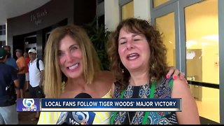 Local fans follow Tiger Woods' Masters victory