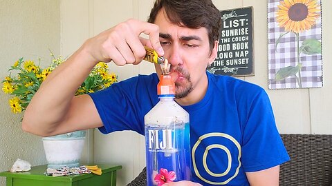 Fiji Bong Water!! Smoking Out of Plastic Bottles......