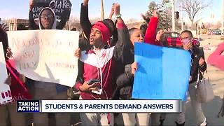 Students and parents demand answers after teachers placed on leave