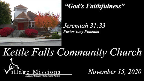 (KFCC) November 15, 2020 - "God's Faithfulness" - Jeremiah 31:33