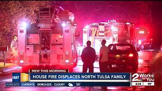 North Tulsa family displaced after house fire