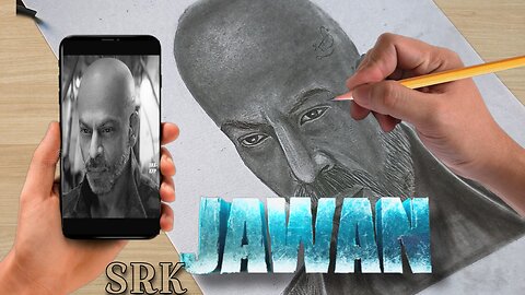 JAWAN Blockbuster Movie 🔥🔥| SRK Drawing Tutorial Full | Step By Step | Harshcreativework