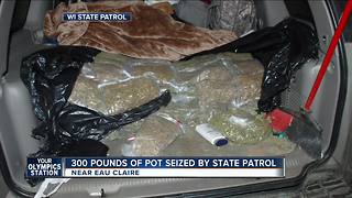 Nearly 300 pounds of marijuana recovered in northwestern Wisconsin following police chase