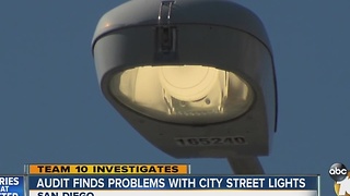 Audit finds problems with San Diego's street lights