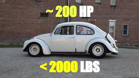 A sweet Cali-style 200hp vintage bug!