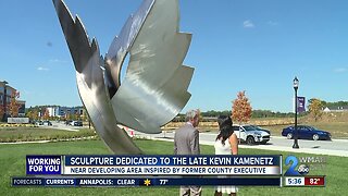Sculpture dedicated to late Baltimore County Executive