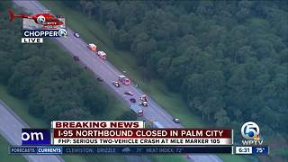 Deadly crash shuts NB I-95 traffic