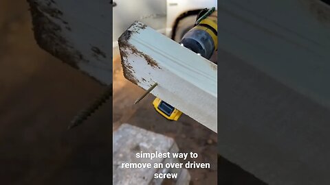 Remove and overdriven screw with another screw￼￼