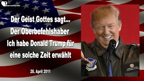 Ich habe Donald Trump zum Oberbefehlshaber erwählt 🎺 Prophezeiung von 2011 durch Mark Taylor