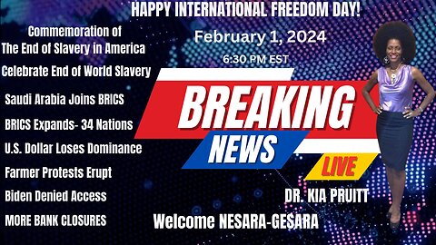 Happy Freedom Day! Welcome NESARA-GESARA! Slavery Ends, Biden Loses, Banks Fail!!