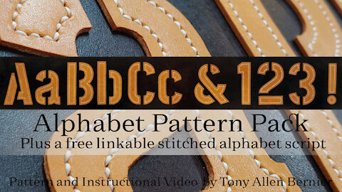 Leather Alphabet Leather Patterns