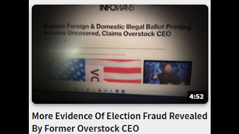 More Evidence Of Election Fraud Revealed By Former Overstock CEO