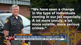 Doors back on certain cells at Warren County jail