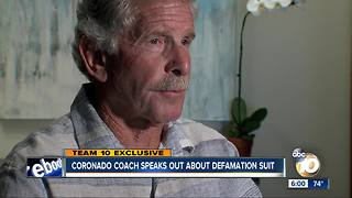 Coach speaks out about defamation suit against the Coronado school district