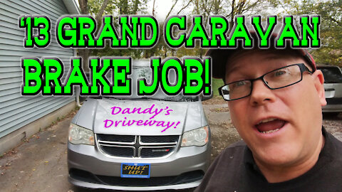 Driveway Brake Job! 2013 Dodge Grand Caravan