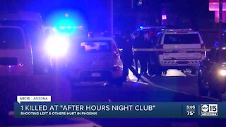 1 killed at 'after hours' night club in Phoenix