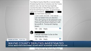 Wayne County deputies being investigated for alleged social media posts about the election