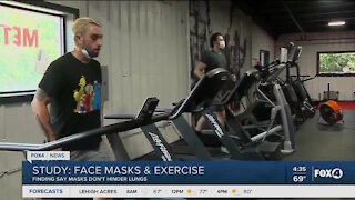 Study says face masks do not effect lungs during exercise