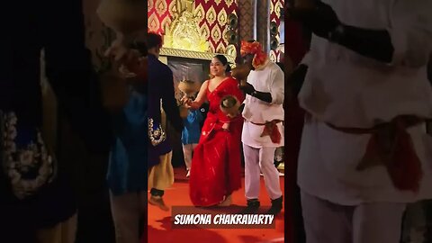 sumona chakravarty enjoing in durga puja #thekapilsharmashow #sumonachakravrti #bollywood #navaratri