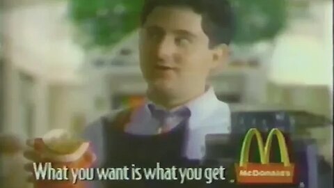 "There's A Photographer At McDonald's For Some Reason" 90's Commercial (1993) Lost Media
