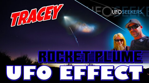 PERFECT Rocket Plume UFO EFFECT Filmed by Tracey
