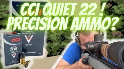 CZ 457 LRP ammo test - Cci Quiet 22lr 710 fps