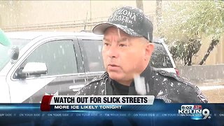 Rare snowfall leaves drivers with slick streets 6pm version
