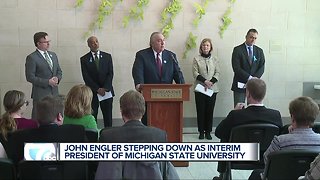 John Engler stepping down as interim president of Michigan State University