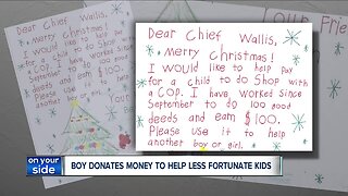Ravenna boy makes $100 Christmas donation to police department