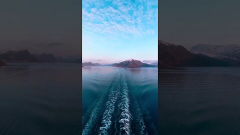 Beautiful Shot of the Wake and scenery #shipping #boats #ships #sailing