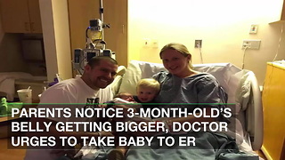 Parents Notice 3-Month-Old’s Belly Getting Bigger, Doctor Urges to Take Baby to ER