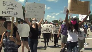 Protesters gather in Boynton Beach over George Floyd's death