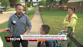 Schoolchildren across metro Detroit head back to class