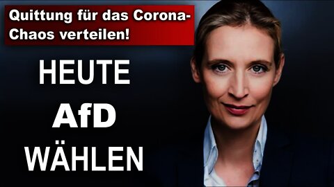 Quittung für das Corona-Chaos verteilen! Alice Weidel AfD