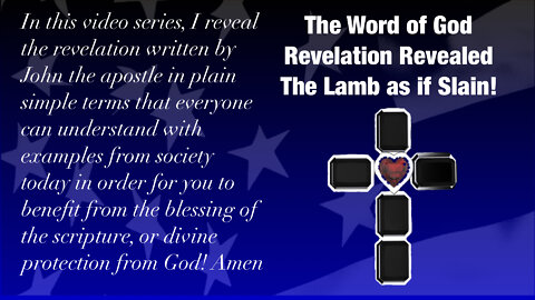 Revelation The Lamb as if slain