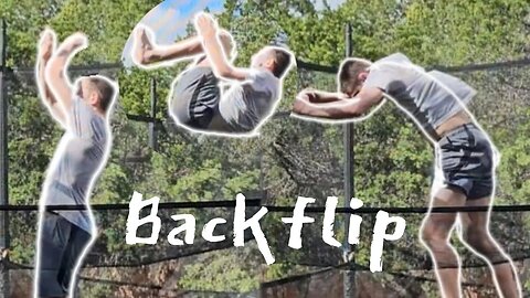 How to backflip on a trampoline: Tutorial... #flipping #parkour #trampoline #tricks #tutorial #video