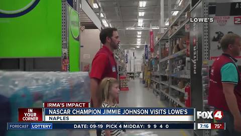 Hurricane Irma: Nascar champion visits those affected by Irma in Naples