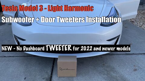 Tesla Model 3 Door Tweeters + Subwoofer from Light Harmonic - step by step installation DIY