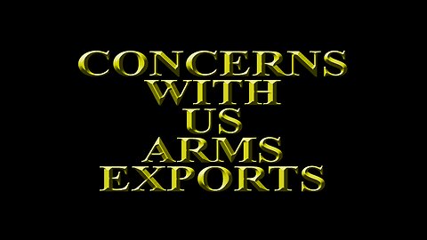 Josh Paul - Concerns with US Arms Exports