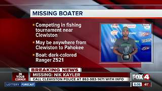 Missing fisherman last seen on Lake Okeechobee