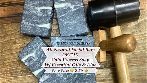 Making All Natural DETOX Facial Bars - Essential oils & Aloe Vera - Fail 😱& Fix 😅| Ellen Ruth Soap