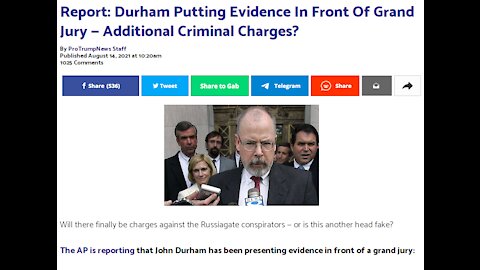 Will John Durham bring forth earthly justice?