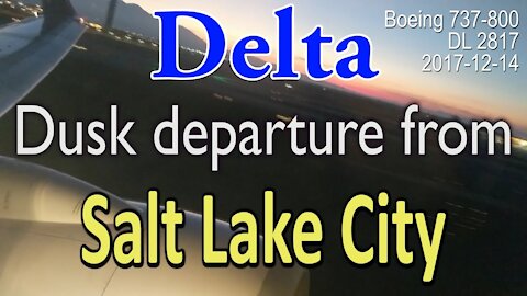 Dust takeoff from Salt Lake City by Delta flight DL2817