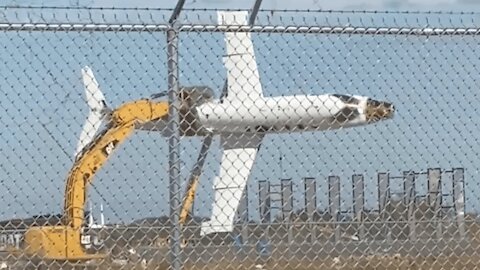 Florida Man Flies Jet With Excavator Like a Toy