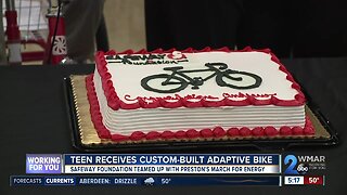 Teen receives custom-built adaptive bike from Preston’s March for Energy