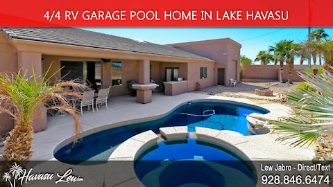 😎 4/4 Pool Home with RV Garage in Lake Havasu City - Video Walk-though😎