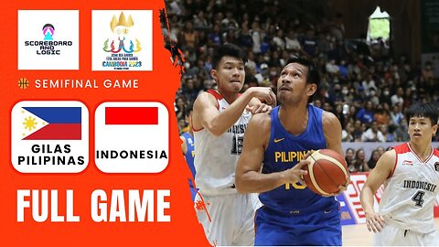 Gilas Pilipinas vs Indonesia Men's Basketball 5x5 SEMIFINALS [FULL GAME] | 2023 Cambodia SEA Games