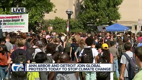 Ann Arbor, Detroit join global protests to stop climate change